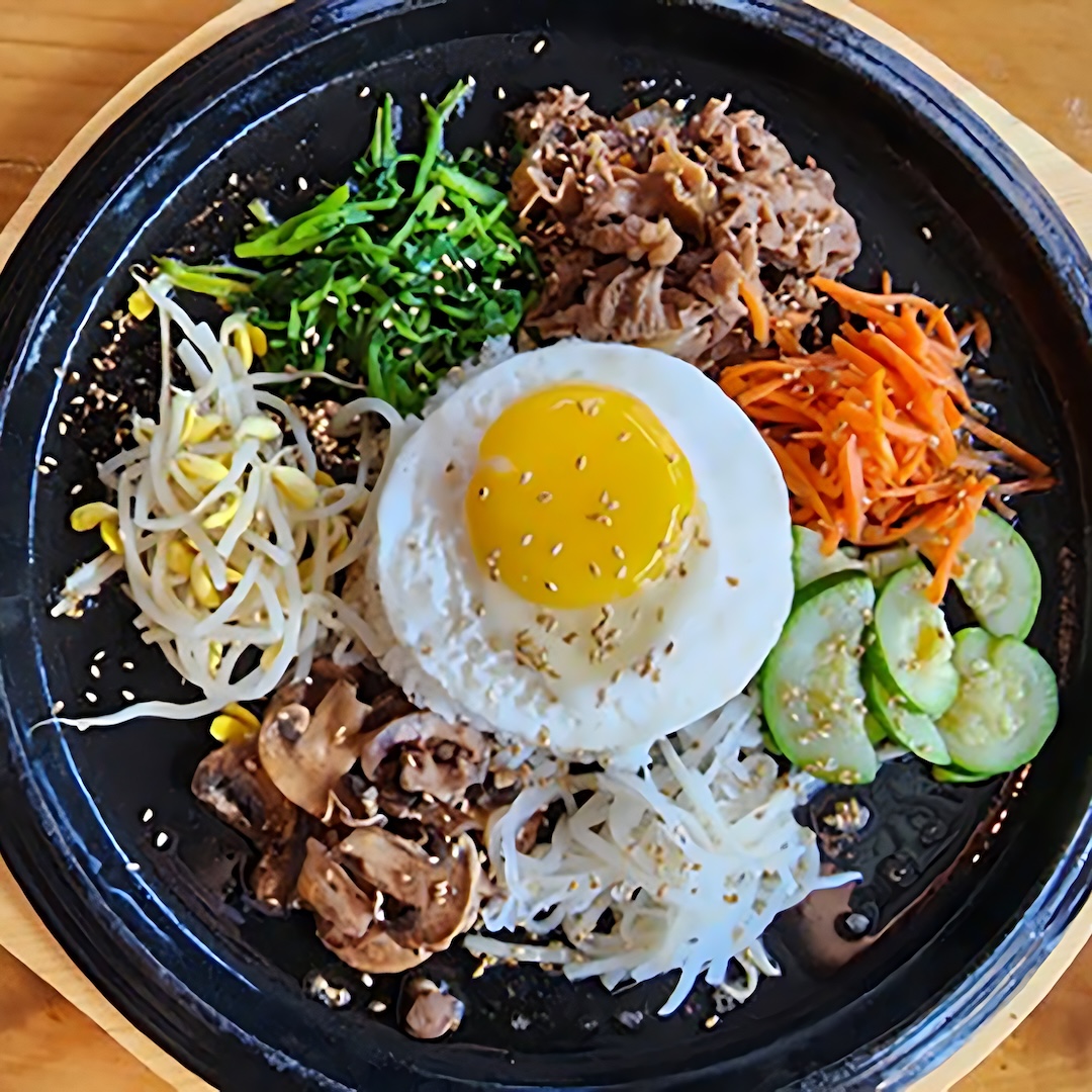 Korean Bibimbap and Bulgogi